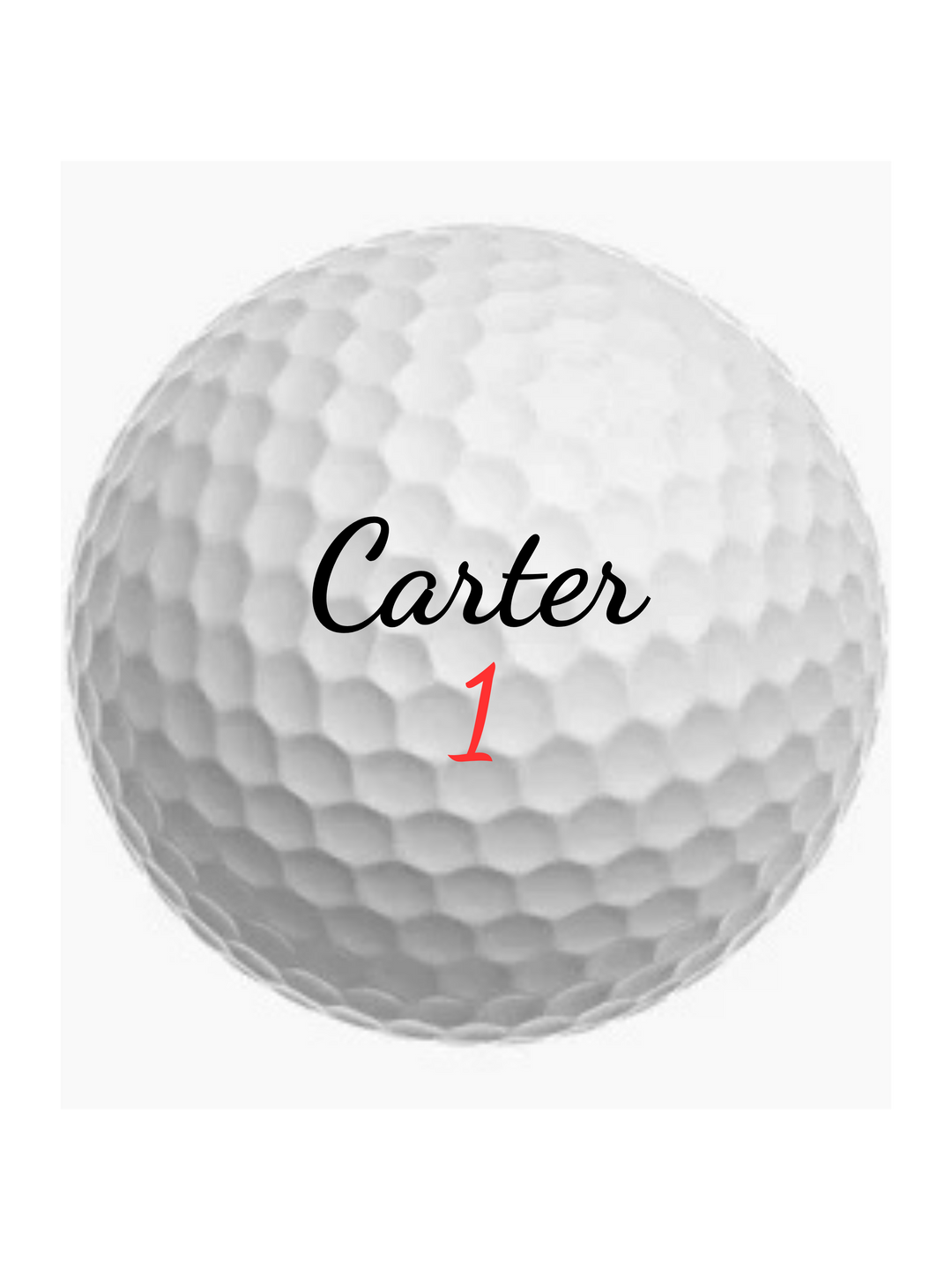 UV printed customized Golf Balls White.