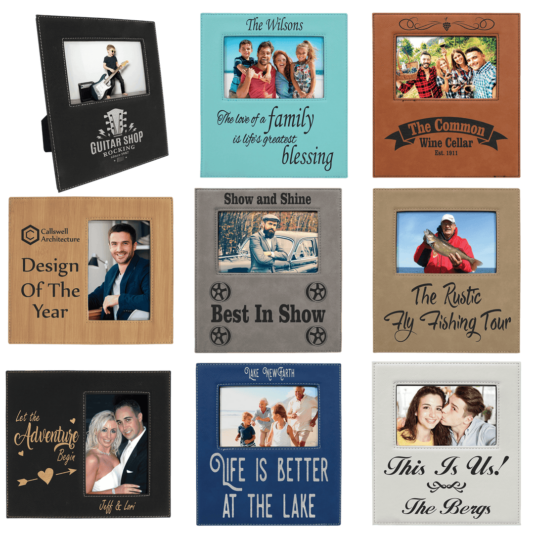 Personalized 4x6 Leatherette Photo Frame