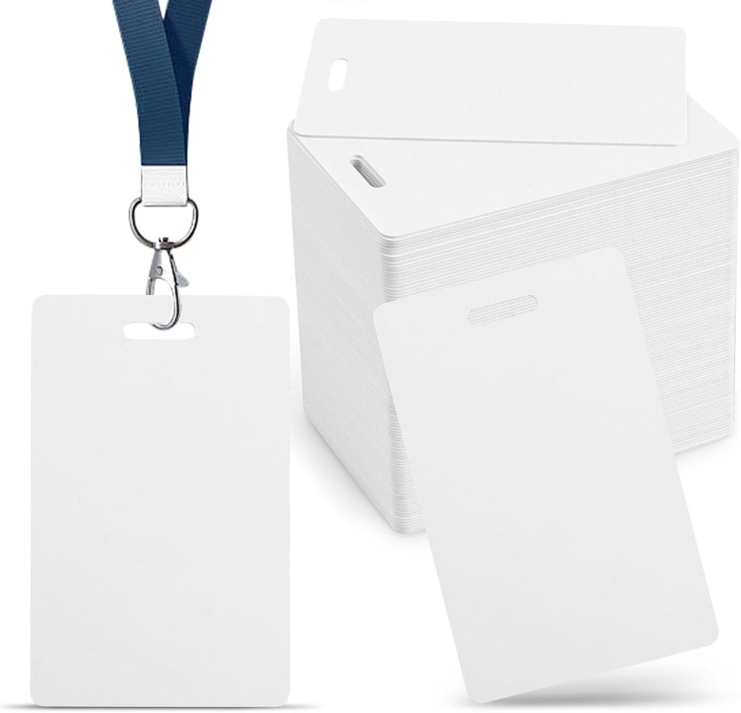 Caetoung CR80 Blank PVC ID Cards Slot Punch 100 Pack