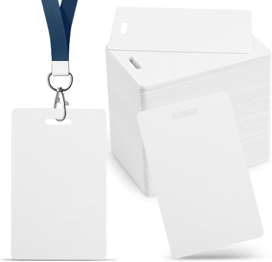 Caetoung CR80 Blank PVC ID Cards Slot Punch 100 Pack