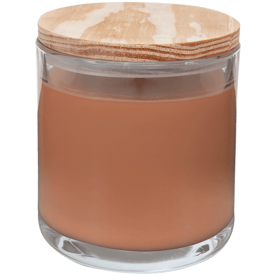 14oz Custom Engraved Candle with Wood Lid