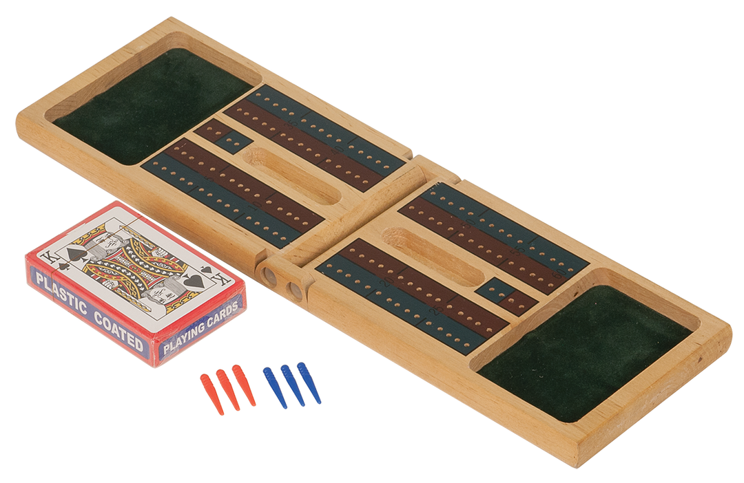 Custom Engraved Cribbage Board - Personalized Wood Game Set