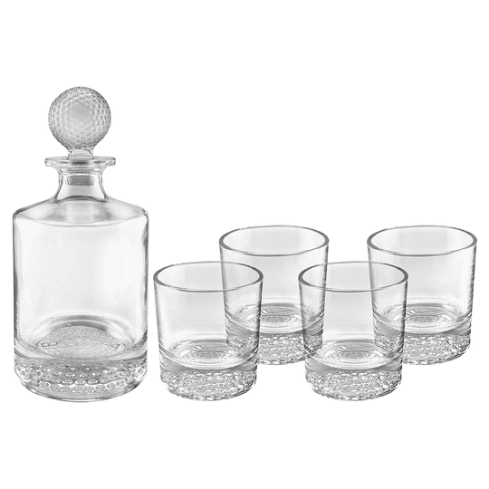 Polar Camel Round Golf Glass Decanter