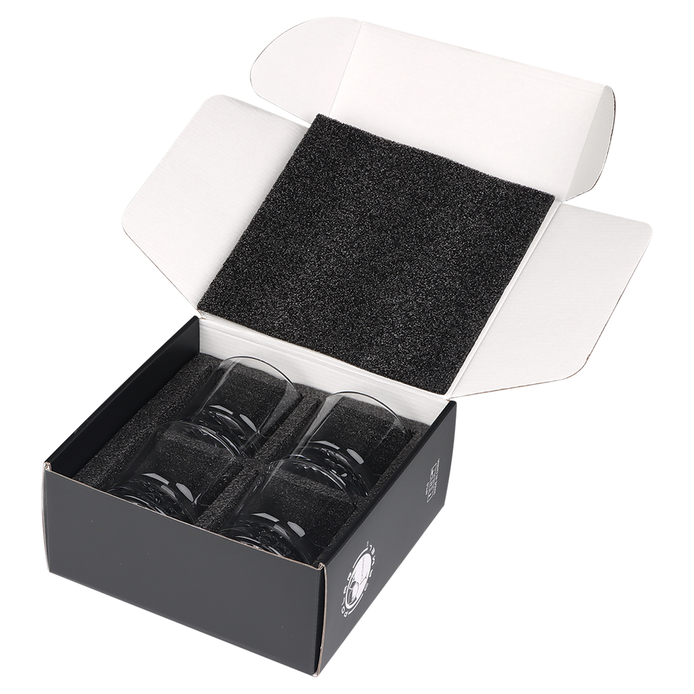 Polar Camel 9 oz. Round Rocks Glasses (4 Glasses)