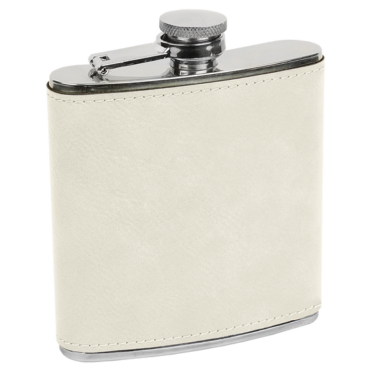 Custom 6oz Leatherette Flasks – Personalized for Any Occasion