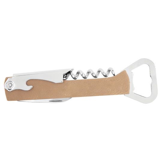 Personalized Leatherette Corkscrew Wine Openers