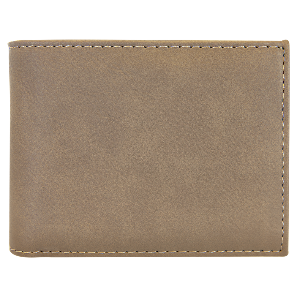 Leatherette Bifold Wallet – Classic Design with a Personalized Touch