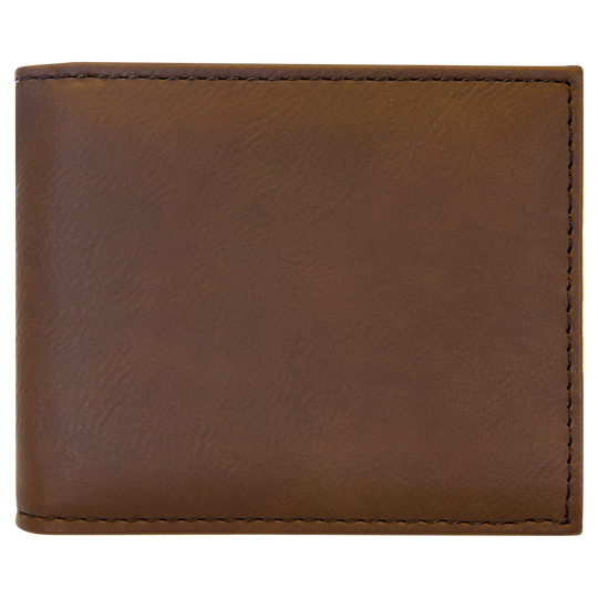 Leatherette Bifold Wallet – Classic Design with a Personalized Touch