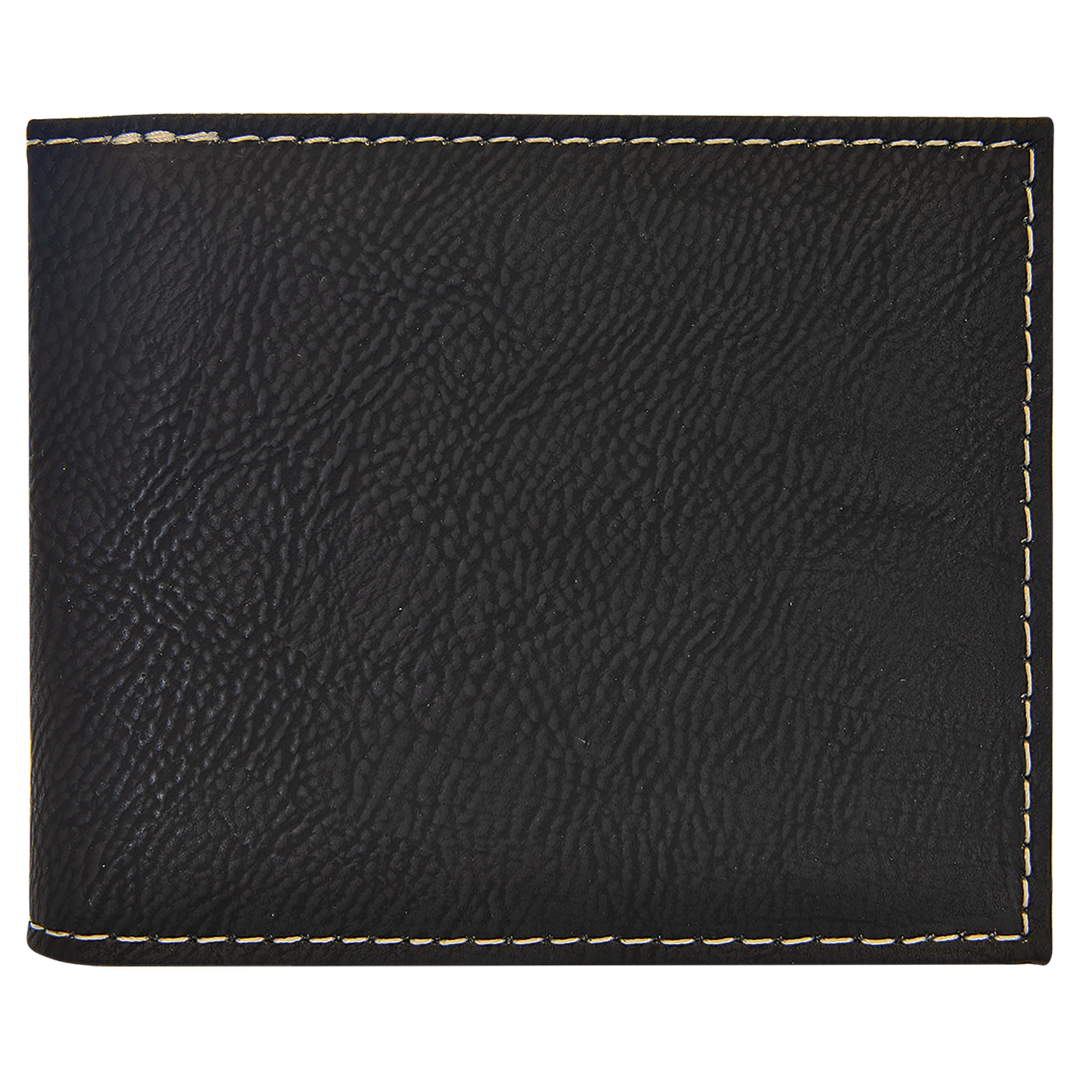Leatherette Bifold Wallet – Classic Design with a Personalized Touch