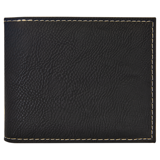 Leatherette Bifold Wallet – Classic Design with a Personalized Touch