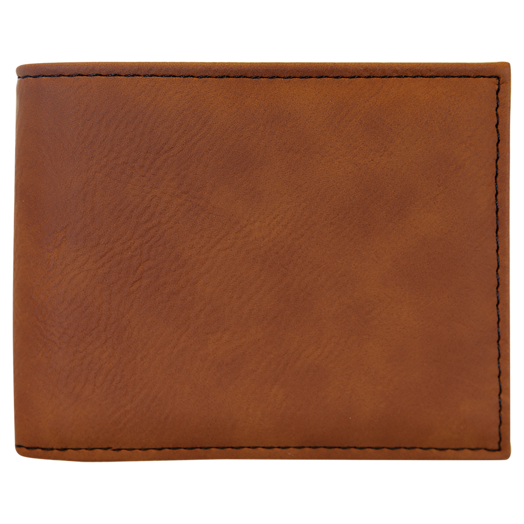 Leatherette Bifold Wallet – Classic Design with a Personalized Touch