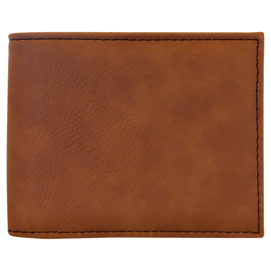 Leatherette Bifold Wallet – Classic Design with a Personalized Touch