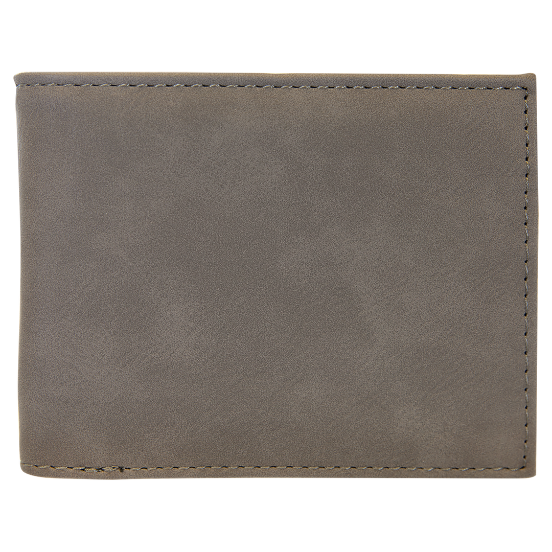 Leatherette Bifold Wallet – Classic Design with a Personalized Touch