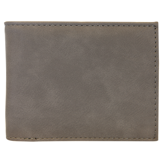 Leatherette Bifold Wallet – Classic Design with a Personalized Touch