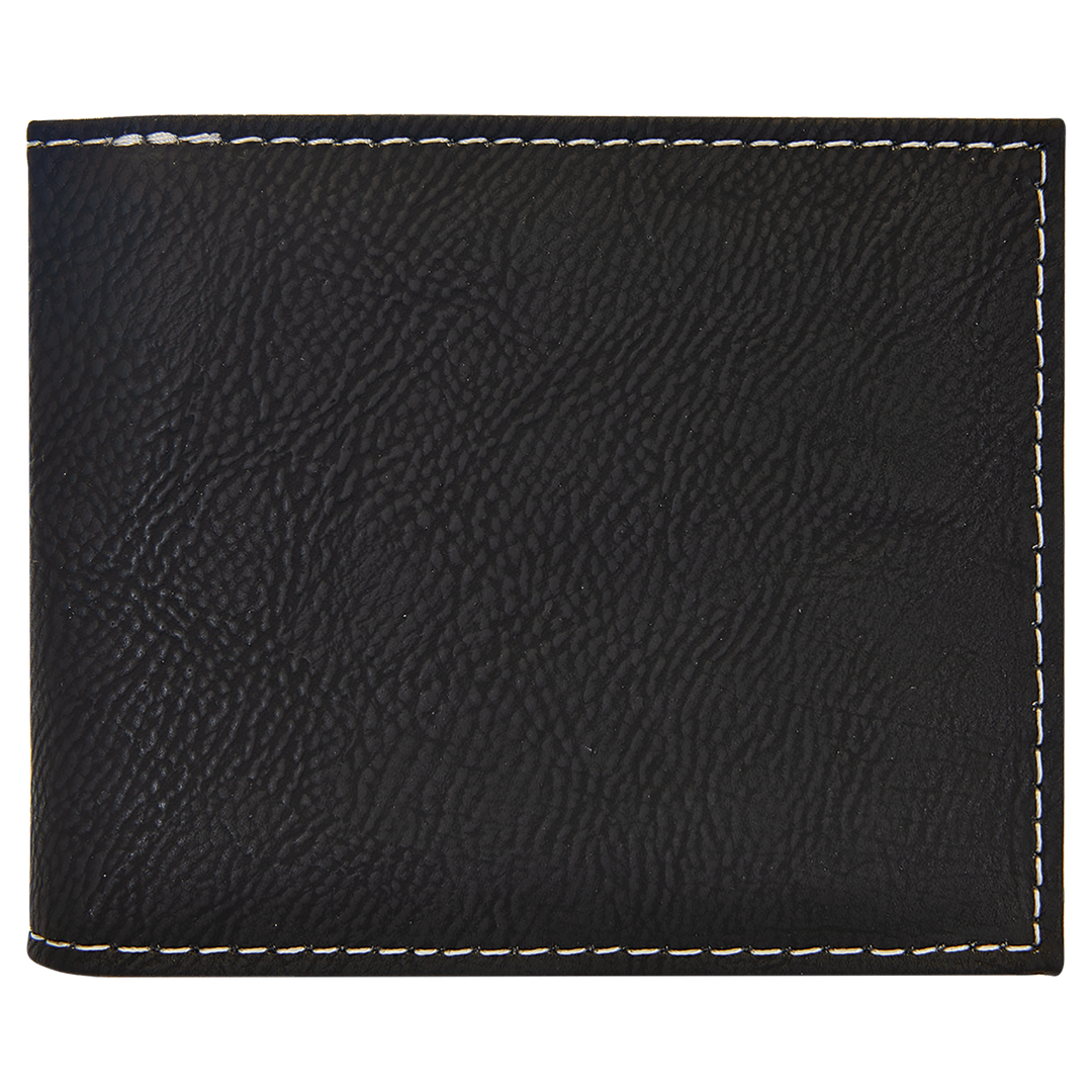 Leatherette Bifold Wallet – Classic Design with a Personalized Touch