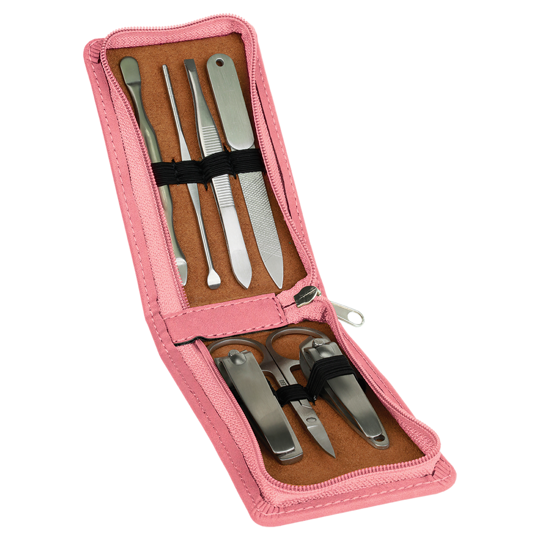7-Piece Leatherette Manicure Set