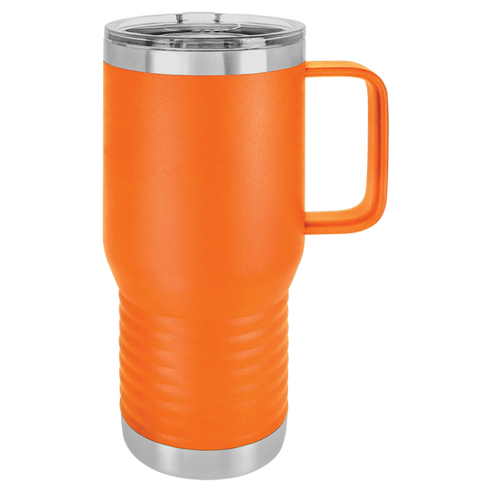 20oz Customizable Stainless Steel Travel Mug with Handle
