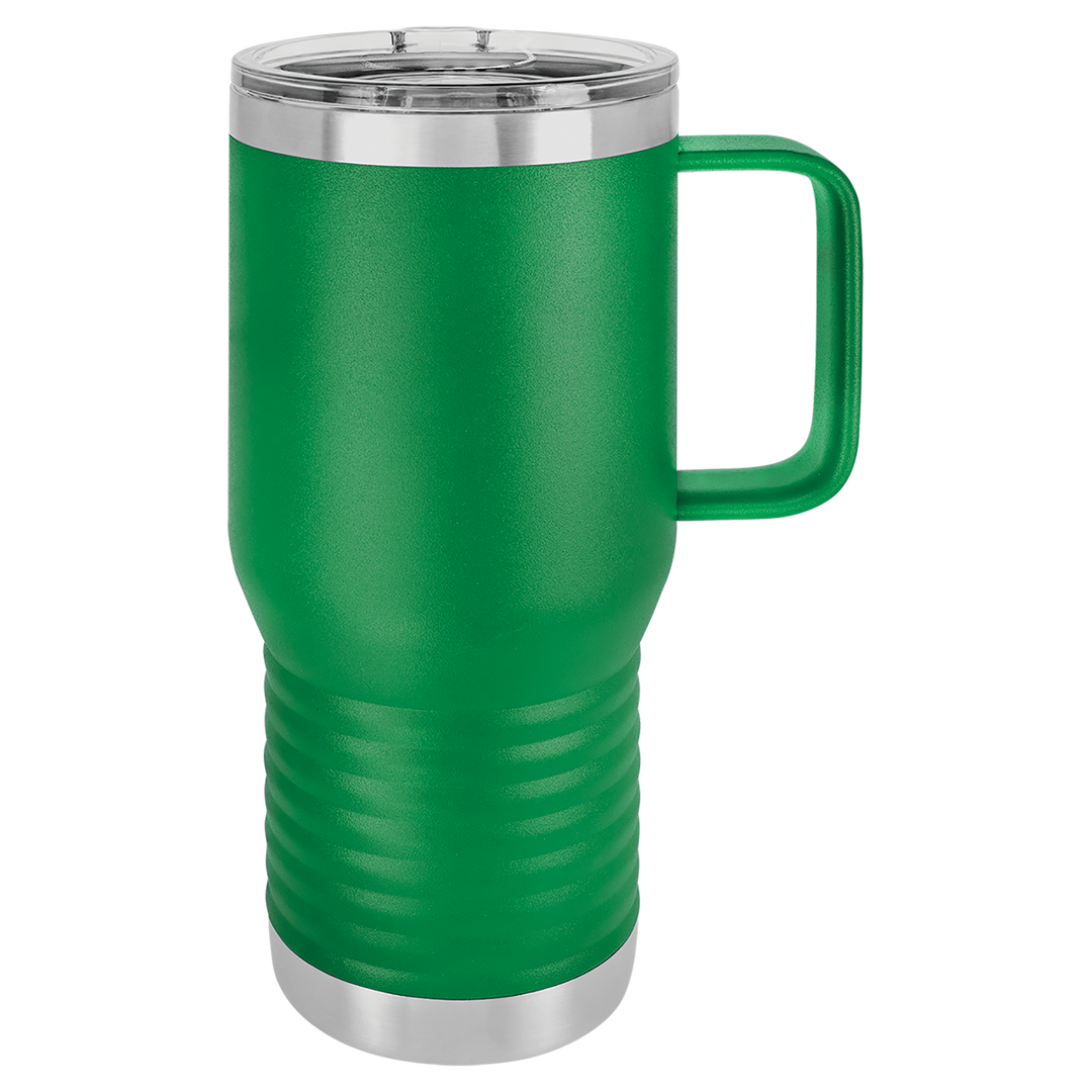 20oz Customizable Stainless Steel Travel Mug with Handle