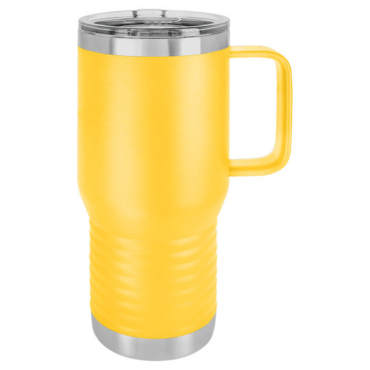 20oz Customizable Stainless Steel Travel Mug with Handle
