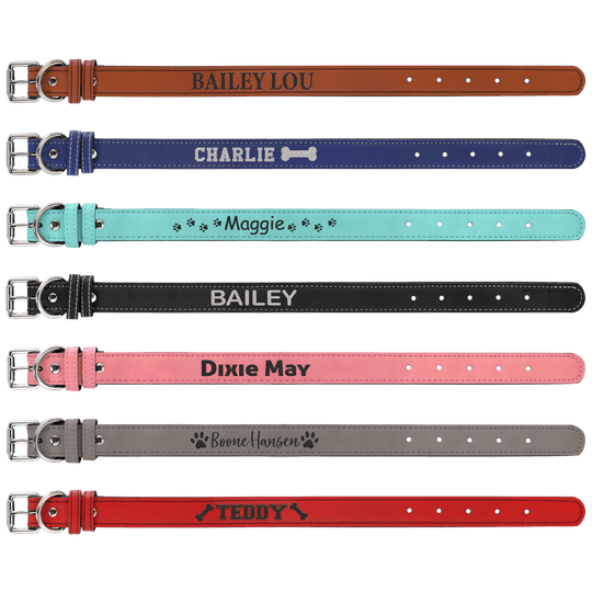 Custom Engraved Pet Collars - Small 15" x 3/4"