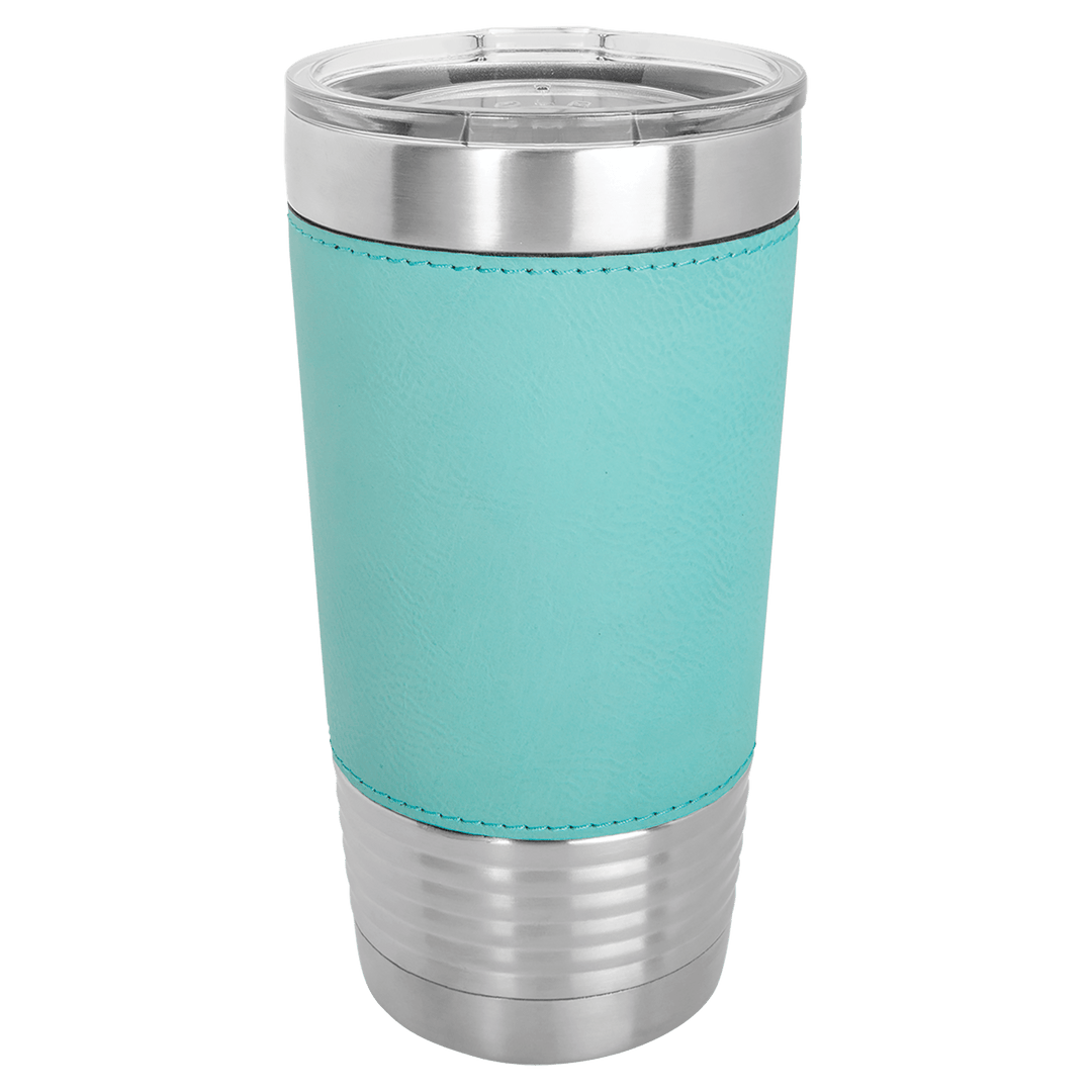 20oz Customizable Leatherette Stainless Steel Tumbler