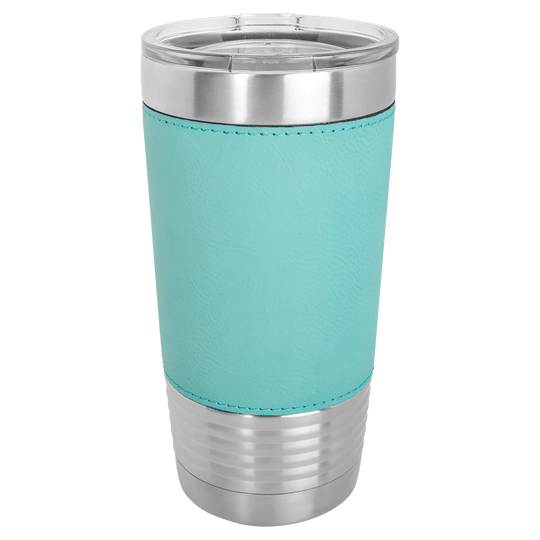 20oz Customizable Leatherette Stainless Steel Tumbler