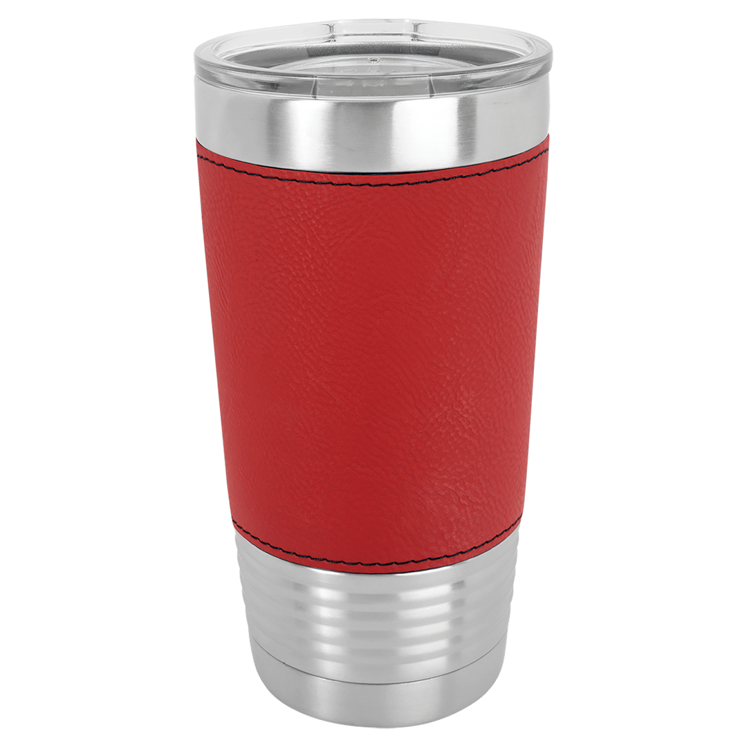 20oz Customizable Leatherette Stainless Steel Tumbler