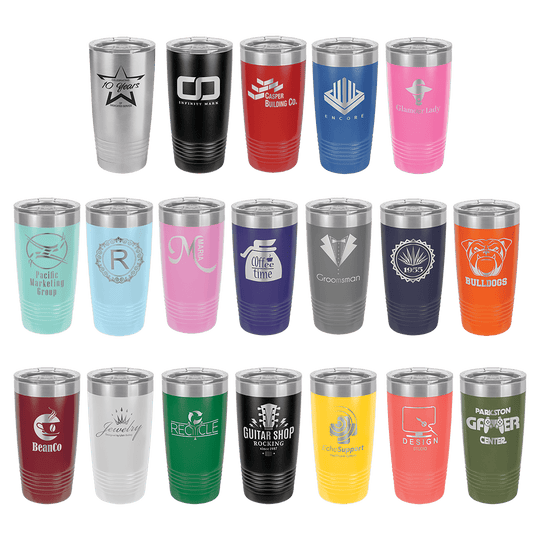 20oz Powder Coated Stainless Steel Tumbler