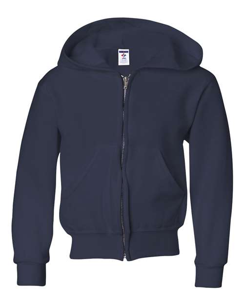 Youth Jerzees NuBlend Fleece Full-Zip Hooded Sweatshirt