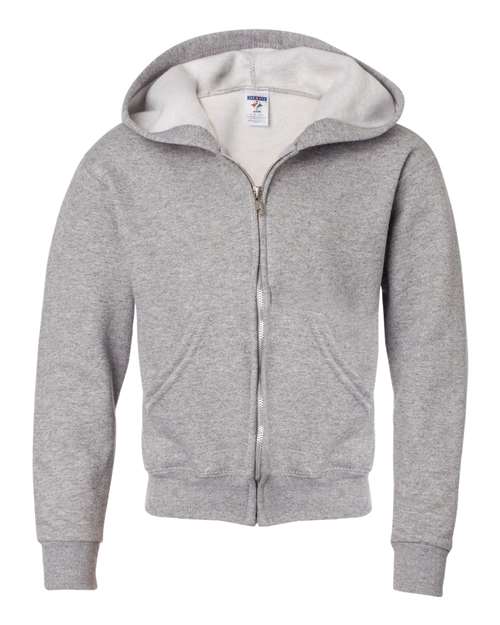 Youth Jerzees NuBlend Fleece Full-Zip Hooded Sweatshirt