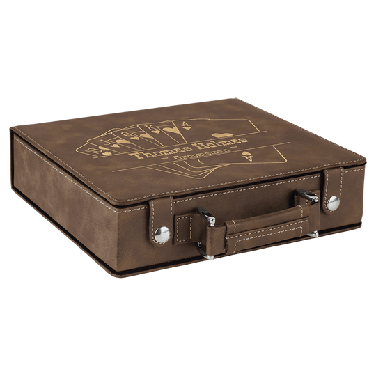 Leatherette 100 Chip Poker Set