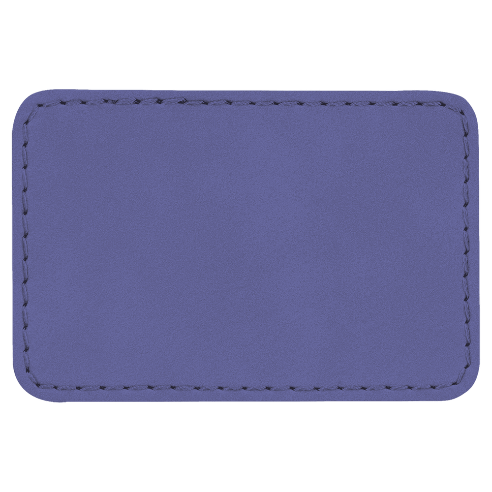 3" x 2" Rectangle Laserable Leatherette Patch