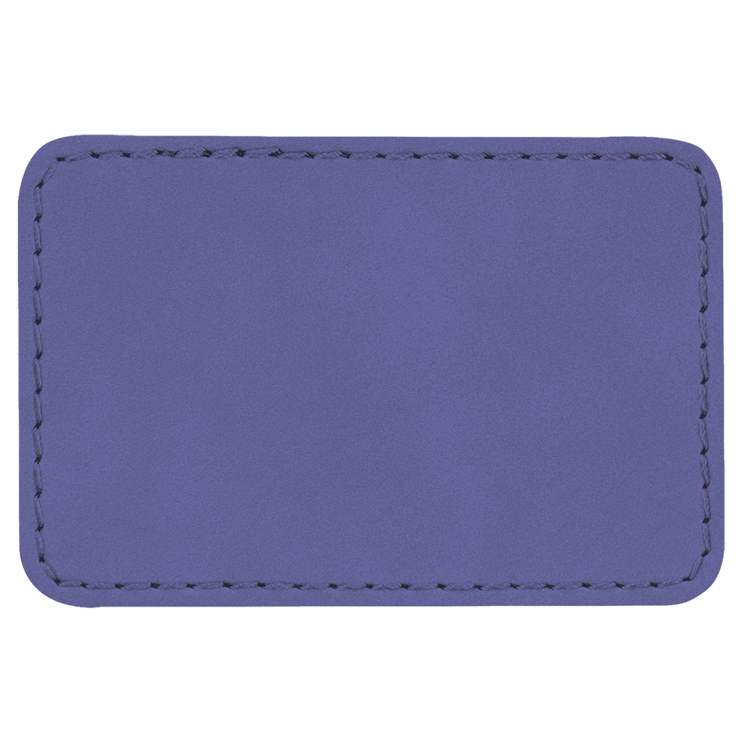 3" x 2" Rectangle Laserable Leatherette Patch
