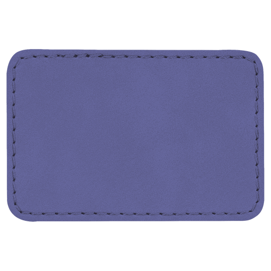 3" x 2" Rectangle Laserable Leatherette Patch
