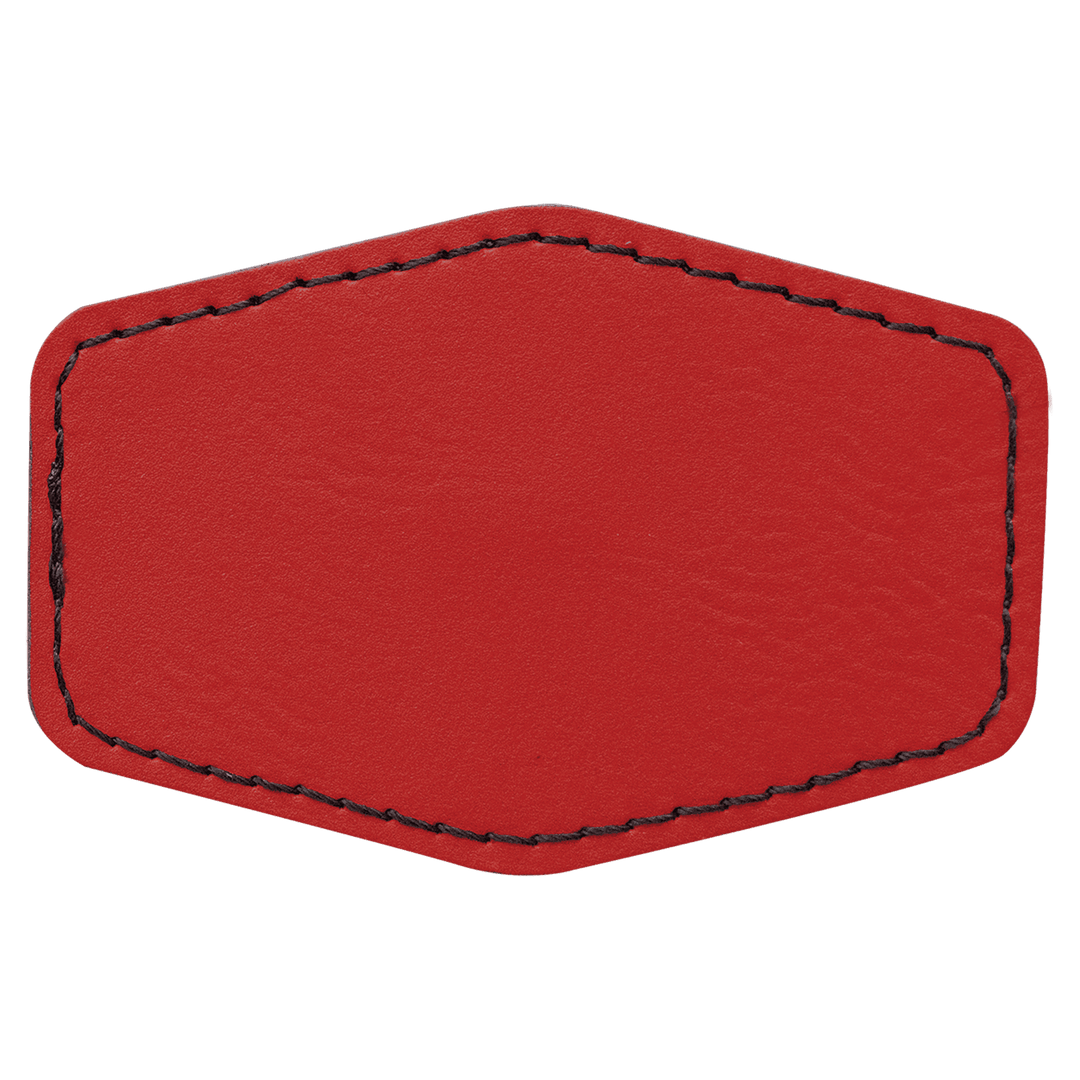 Hex Leatherette Patches 3x2