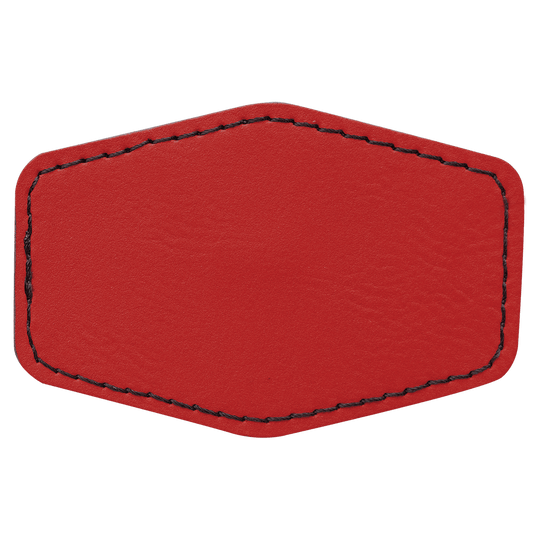Hex Leatherette Patches 3x2