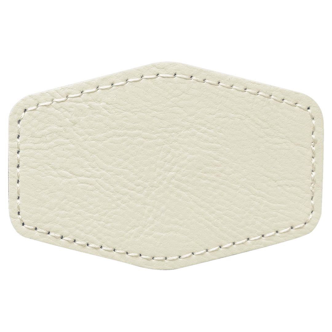 Hex Leatherette Patches 3x2