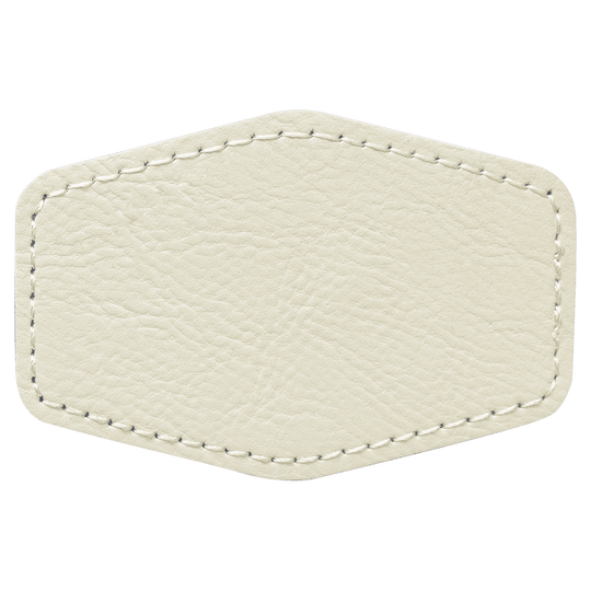 Hex Leatherette Patches 3x2