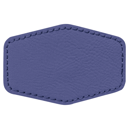 Hex Leatherette Patches 3x2