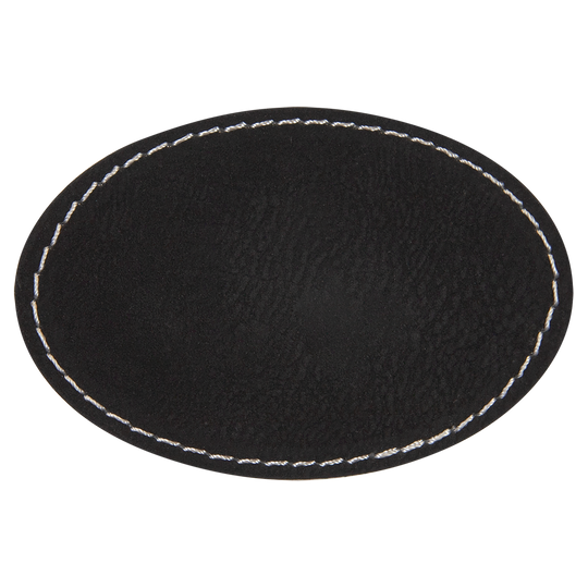 Oval Leatherette Patches 3x2