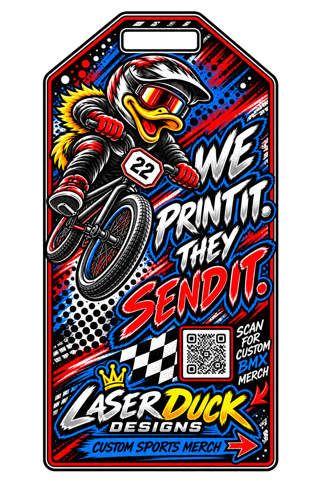 UV Printed Acrylic Bag Tags