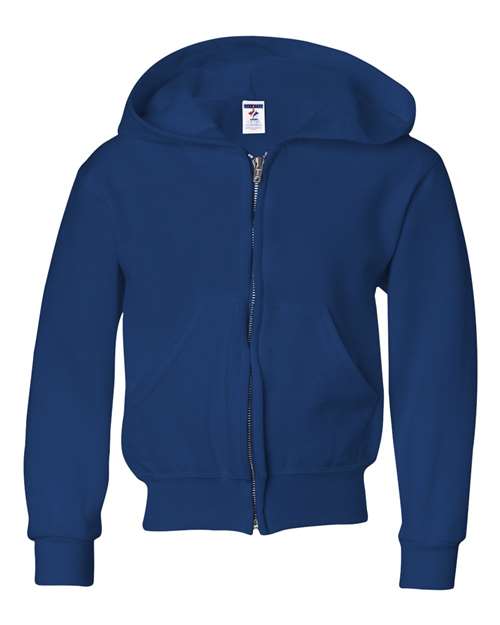 Youth Jerzees NuBlend Fleece Full-Zip Hooded Sweatshirt