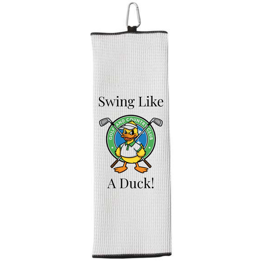 Fairway Golf Towel Microfiber Waffle-Weave  DTF Printed