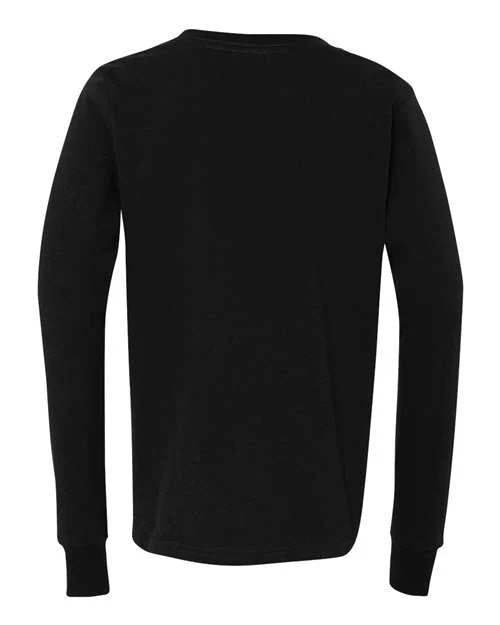Bella + Canvas Youth Jersey Long-Sleeve T-Shirt Template