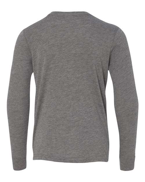Bella + Canvas Youth Jersey Long-Sleeve T-Shirt Template