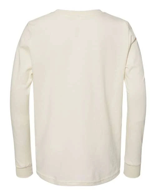 Bella + Canvas Youth Jersey Long-Sleeve T-Shirt Template