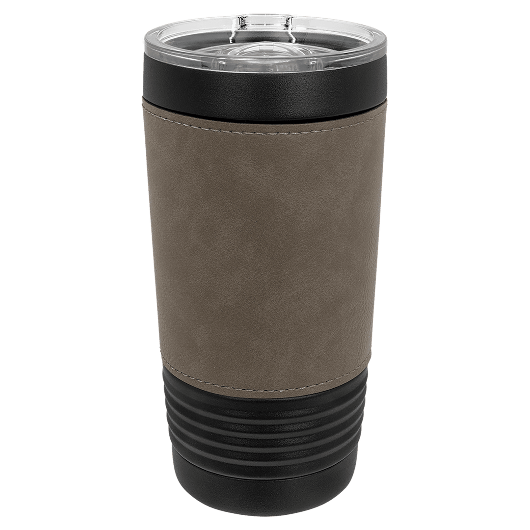 20oz Black w/ Leatherette Tumbler