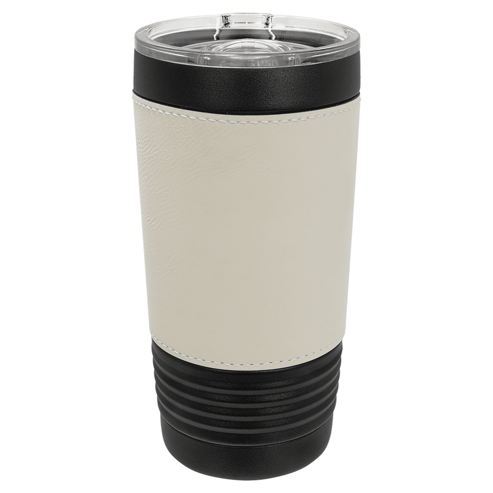 20oz Black w/ Leatherette Tumbler