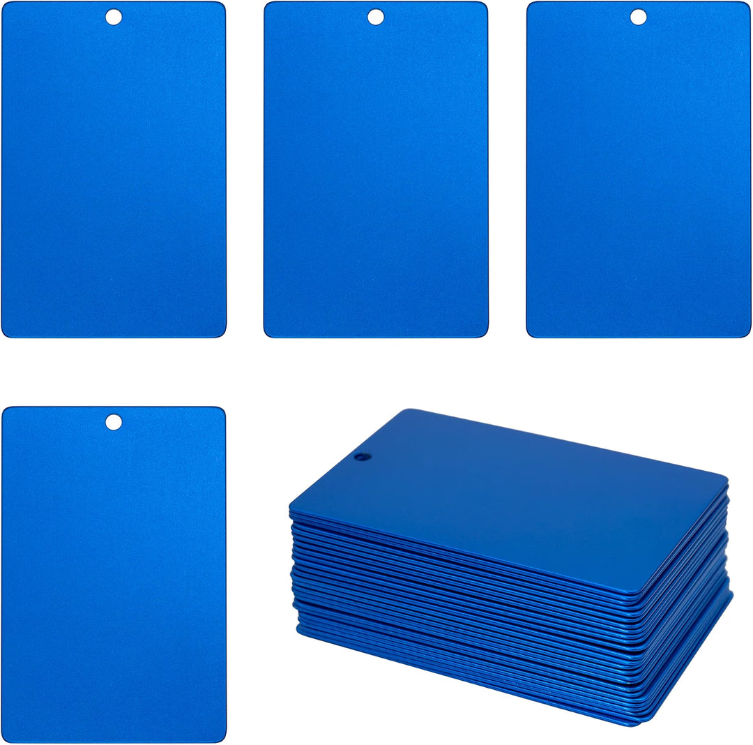 Laser Engraved Anodized Aluminum Tag Blanks 2x3 Inch