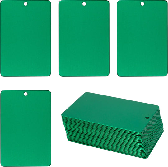 Laser Engraved Anodized Aluminum Tag Blanks 2x3 Inch